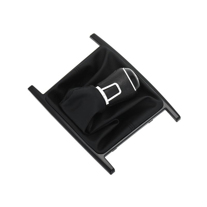 Volkswagen Amarok Black Leather Gear Shift Knob & Dust Cover Set