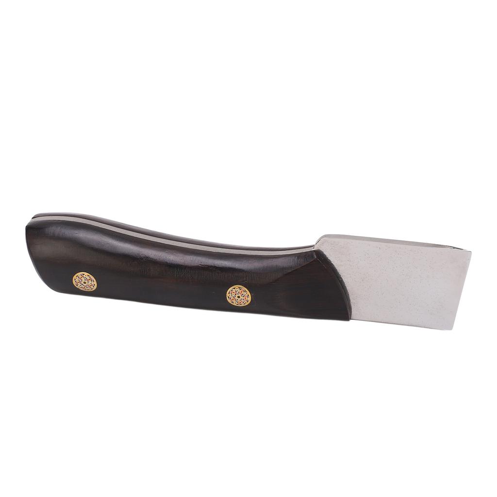Leather Skiving Knife High Speed Steel Small Ergonomic Wooden Handle Leather Cutting Knife Knife for DIY Leathercraft