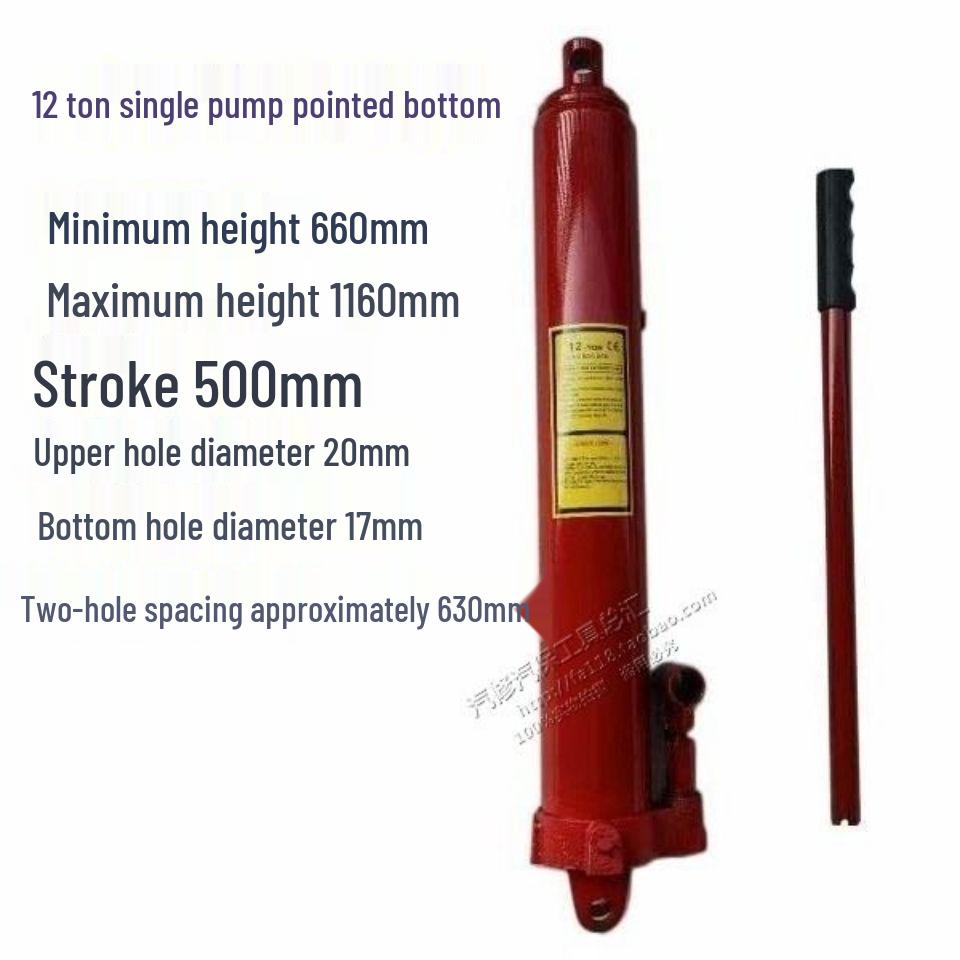 8T12T Hydraulic Long Bottle Jack with Extended Jib Crane
