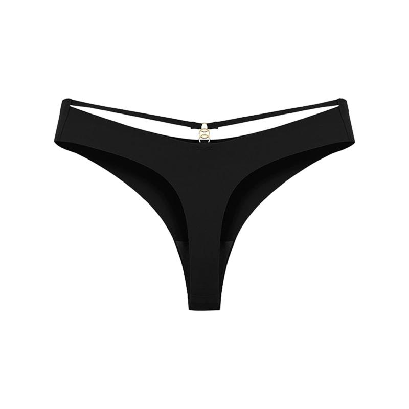 Женские однотонные стринги с низкой посадкой L