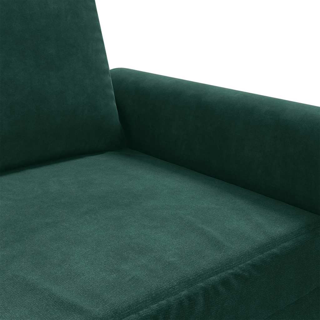 Armchair Dark Green 60 Cm Velvet