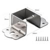 Cold-rolled Steel Construction Bed Rail Brackets Heavy Duty Support Metal Hinges