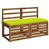 2 Piece Bench Cushion Set SOEST 2 Pcs. 100percent  Polyester Light Green