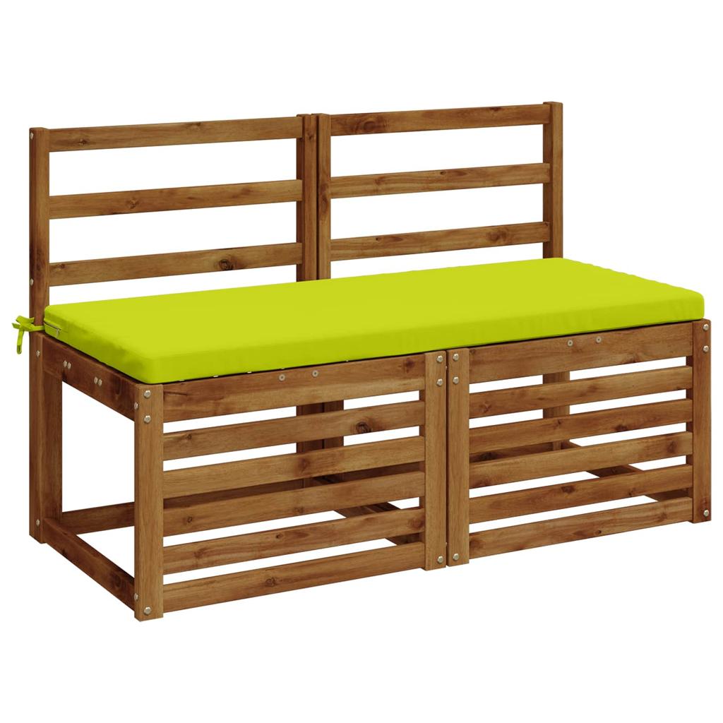 2 Piece Bench Cushion Set SOEST 2 Pcs. 100percent Polyester Light Green