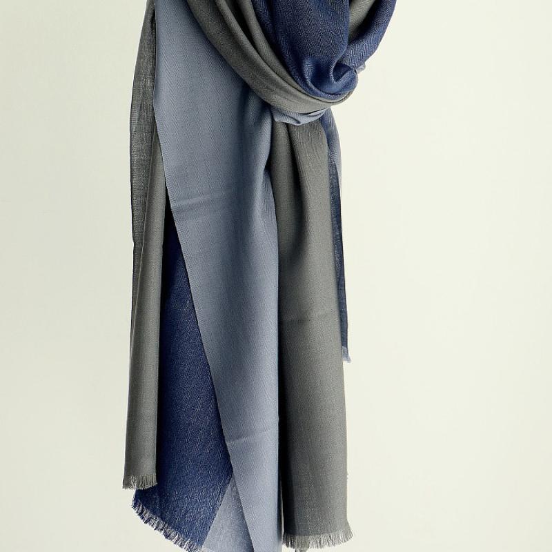 Herringbone Business Men's Wool Scarf, Autumn and Winter Warm Cashmere Scarf