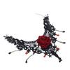 Gothic Lace Rose Choker Necklace for Women