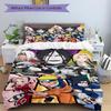 Naruto Friends Print 3Pcs Bedding Setduvet Cover With 2 Bedropillowcase Home Birthday Gift