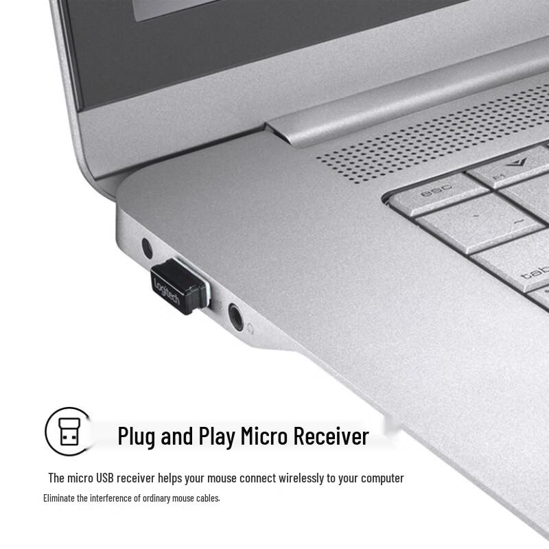 Bezprzewodowa cicha mysz Logitech M330