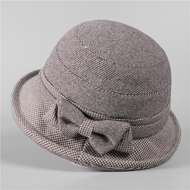 

Шляпа женская осенне-зимняя шляпа-ведро стеганая хлопковая теплая хлопковая шляпа холодная тканевая шляпа M（56-58cm）