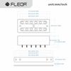 FLEOR Alnico II Electric Guitar Neck/Bridge Humbucker Pickup for FT Style Guitar, Chrome/Gold