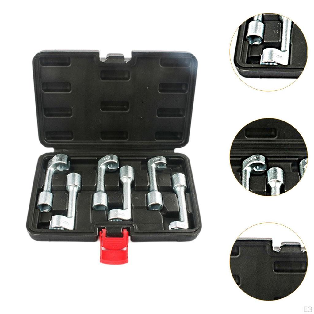 Injector Fuel Line Sockets Wrench Set Dismantling Removal Tool 12 14 16 17 18 19mm for