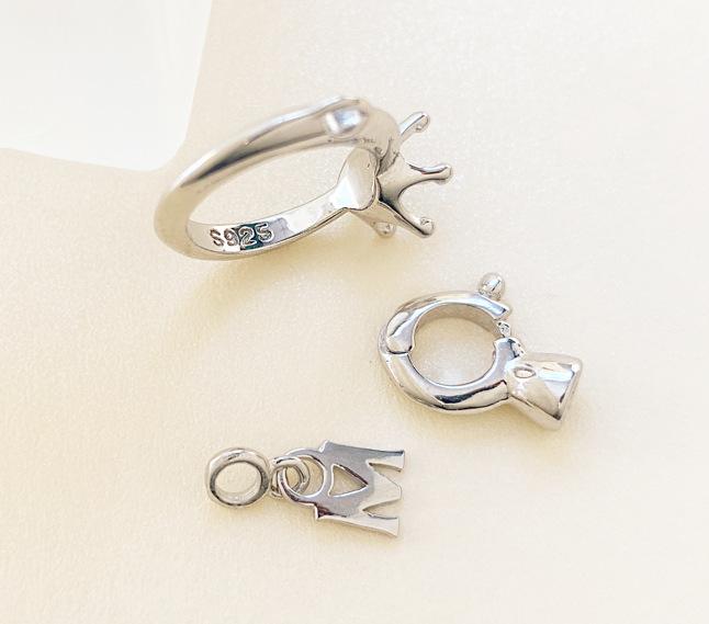 

Pearl Hollow 925 Silver Necklace with M Family Clasp – Women s Luxury Beaded Clavicle Chain 925 Silver