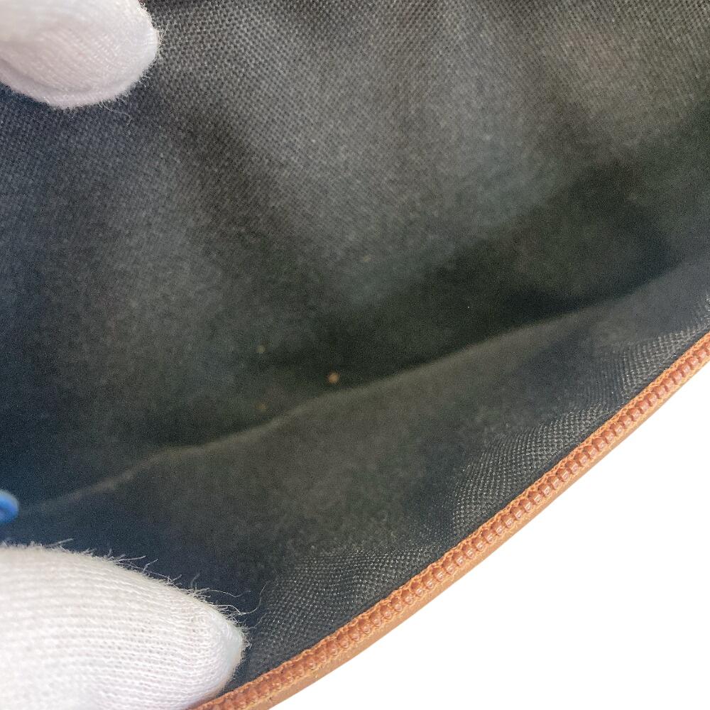 COACH 9833 Pouch business bag leather Clutch bag Brown leather Used