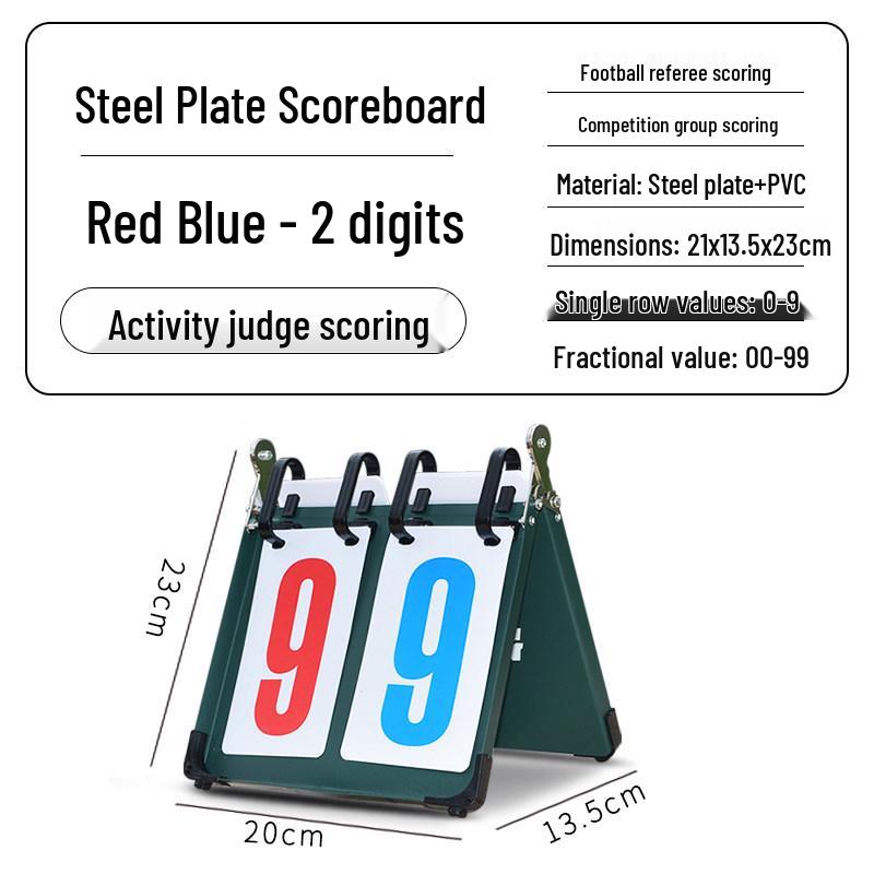 Multi-Sport Flip Scoreboard for Basketball, Billiards, Table Tennis, and Volleyball