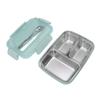 Lunch Box 3 Compartments 304 Stainless Steel Plastic Matching Spoon Chopsticks Portable Lunch