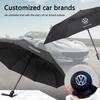 For Volkswagen VW Car Logo Automatic Folding Windproof Sunshade Umbrella For VW Polo Bora Sagitar Golf Passat Touareg Tiguan Sharan Lavida T-CROSS