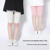 Kids' Summer Mid-Length Leggings: Modal Black or Thin White Girls' Five-Point Safety Pants