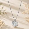 Zirconium Titanium Geometric Pendant Necklace - Japanese & Korean Style, Fashionable Light Luxury for Women