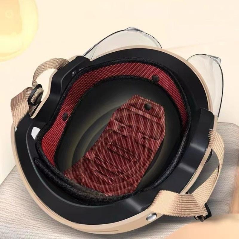 Capacete de Segurança para Bicicleta Certificado 3C para Homens e Mulheres Adultos Bicicleta Elétrica Motocicleta Ciclismo Capacete Meio Capacete com Óculos