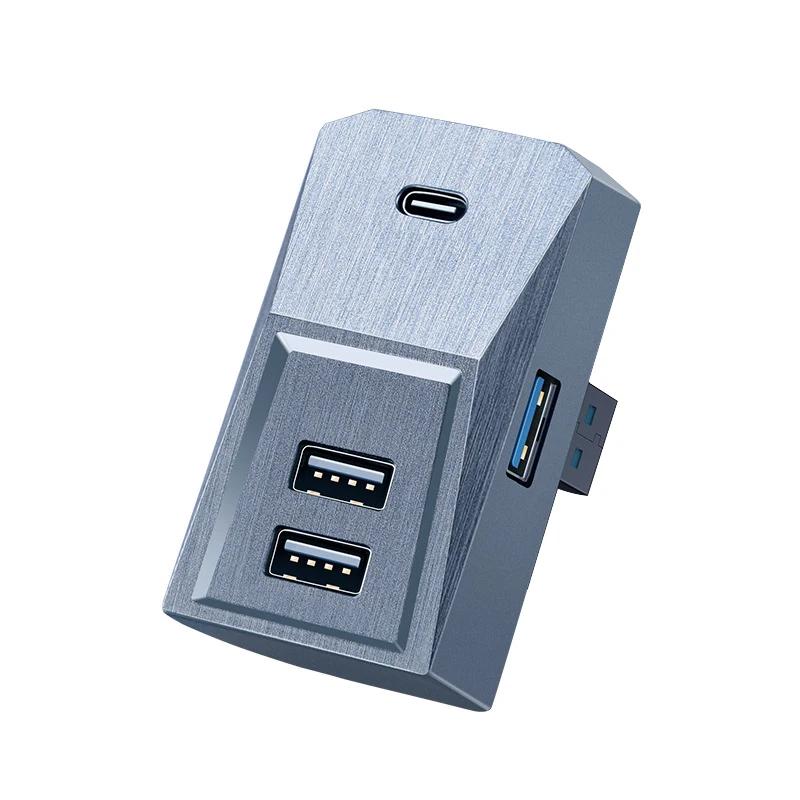 

For Tesla Model 3 Y Juniper 2025 2026 Glovebox Docking Station Quick Charger USB Hub Adapter Powered Splitter Extension Glove Bo