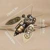 Creative Insect Decor Figurine Mechanical Metal Assembly Model Home Office Gear DIY Craft Desktop Decor Collectible Gift