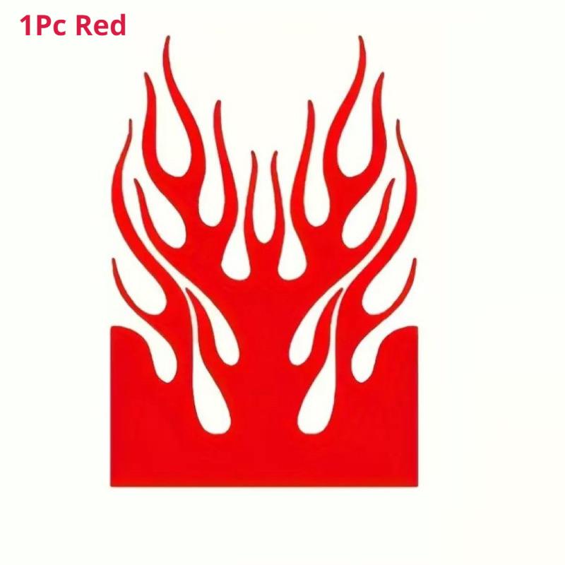SEAMETAL Waterproof Flame Racing Stripes Reflective Sticker Decal For Motorcycle Electric Scooter Fender Decoration