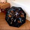 Retro Dog  Pattern, Automatic Folding Umbrella, Portable and Foldable Design, 8 Ribs, a Christmas or Birthday Gift.