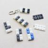 Korean Rainbow Acrylic Building Blocks Jewelry: Handmade DIY Necklace, Earrings, Keychain, Bag Pendant.