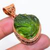 Natural Moldavite Quartz Gemstone 925 Sterling Silver Jewelry Pendant 2.01" AP-14397