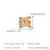 1Pcs Hollow Exquisite Zircon Ear Clip for Women Fashion No Pierced Copper Cuff Earrings Female Wedding Party Jewelry
