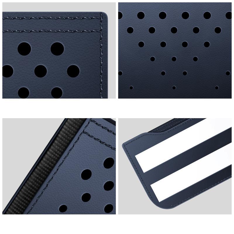 PU Leather Car Net Storage Bag General Multi-Functional Storage Hanging Bag Cell Phone Bag Paste Type Storage Box Car Accessorie