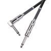 6.35 Electric Guitar Cable Straight To Right Angle Noiseless Audio Cable for Bass Guitar