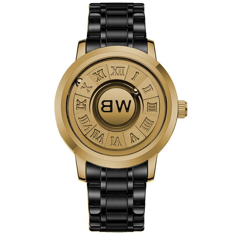 

Мужские наручные часы Топ Бренд Роскошный Ремешок из нержавеющей стали Креативный дизайн Уникальные мужские кварцевые часы дубильная кора