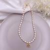 Natural freshwater pearl necklace, star heart pendant, pearl necklace, niche design, high-end sweater chain.