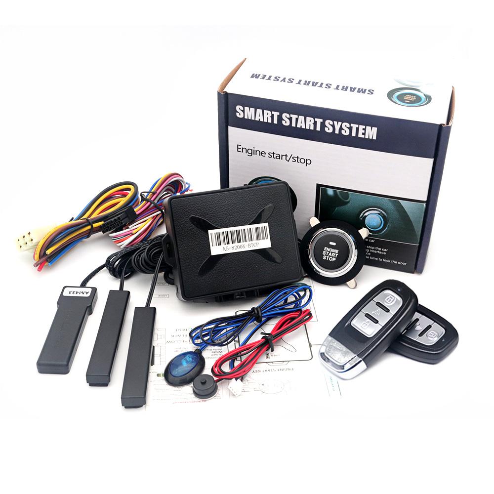 Universal Car alarm Auto remote starter Smart key Start stop button system Car accessory Engine Ignition Autostart Kit For Ford