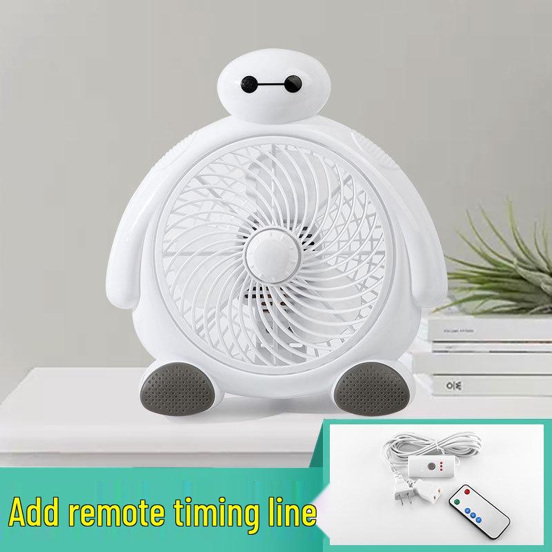 Compact Cartoon Electric Desk Fan for Student Dorms and Bedrooms