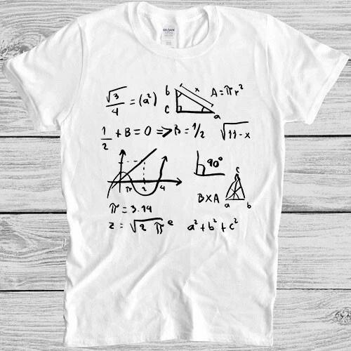 Problem Solver Math Teacher Mathematical Formulas Meme Gift Tee T Shirt M1009 XXXL