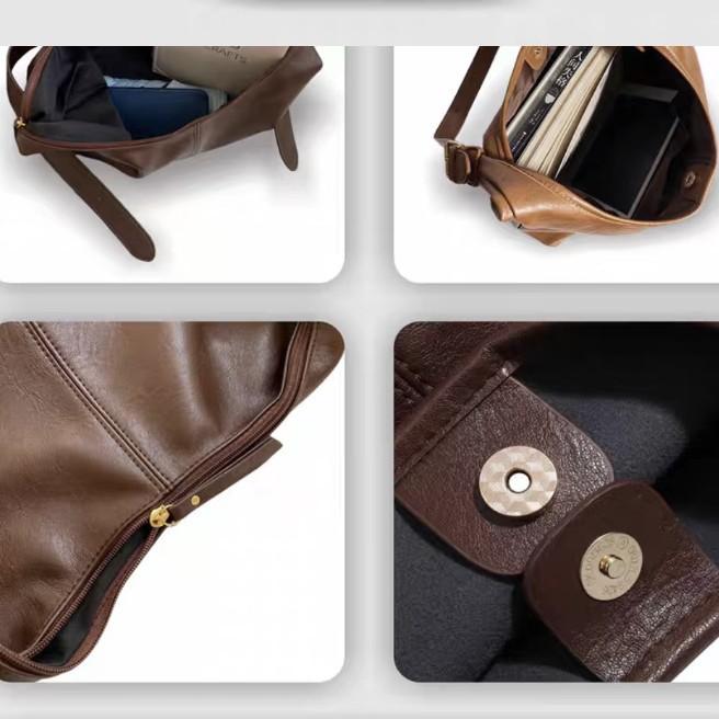 2025 New Trendy Fashion Korean Tote Bag Retro Commuter Bag Women's Bag Versatile Casual Large Capacity Underarm Bag