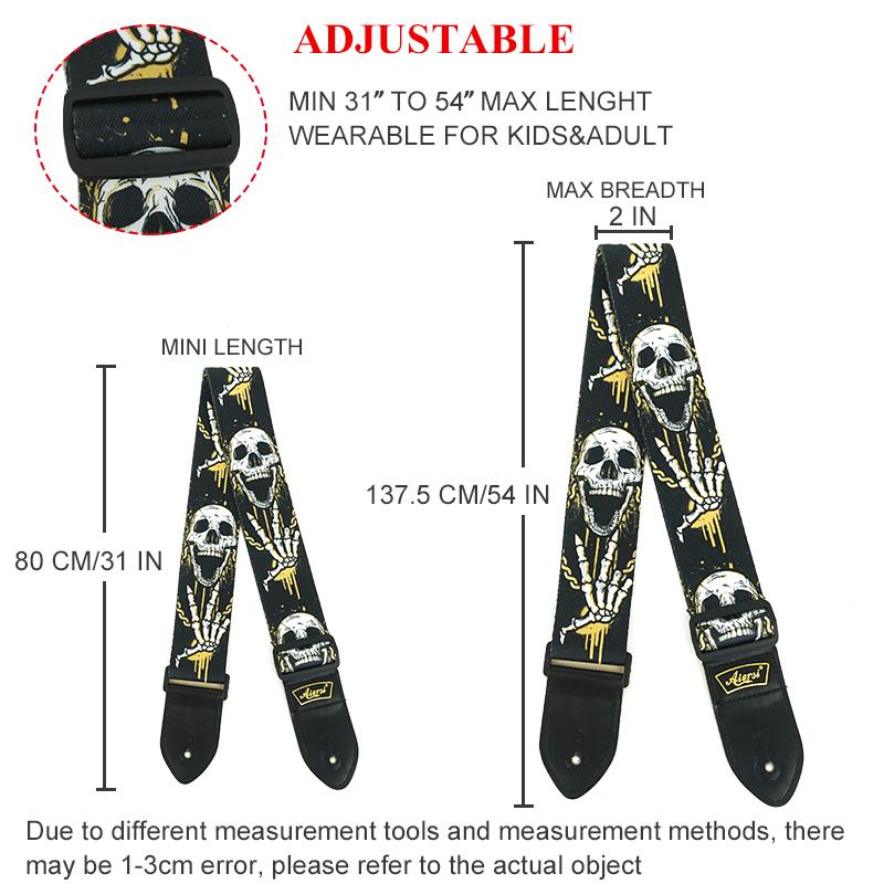 Adjustable Guitar Strap for Acoustic, Electric, Bass,Guitar Musical Accessories Colors Optional Guitar Belt
