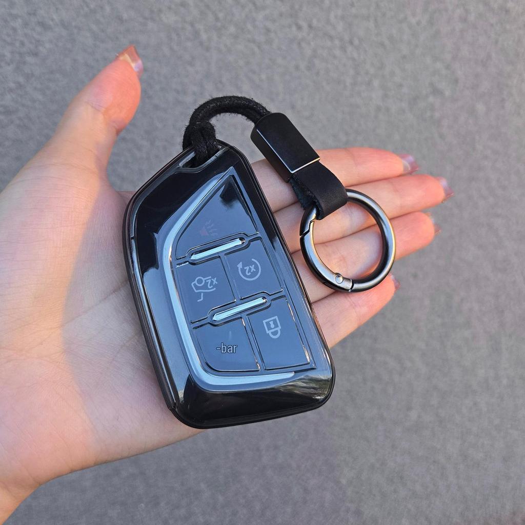Cadillac Key Cover for CT5, CT4, CT6, XT4, XT5, XT6, XTS, ATSL - Transparent Male Buckle