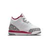 Air Jordan 3 Retro TD Cardinal Red Baby Sneakers White Light-Curry Cement-Grey 832033-126