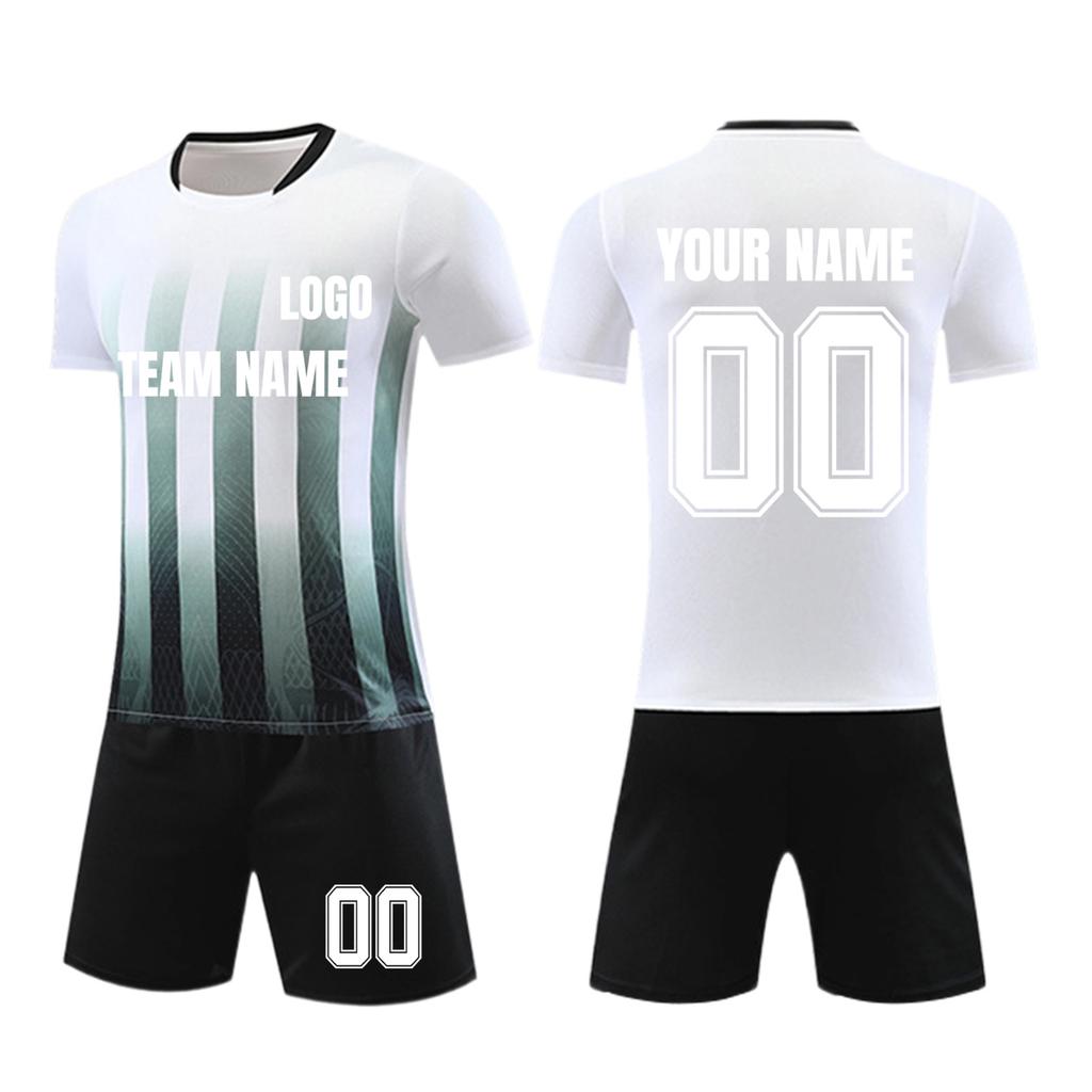 Personalised Shirts Kit Mens Girls With Name Number Custom Football Jerseys For Boys Training Suit