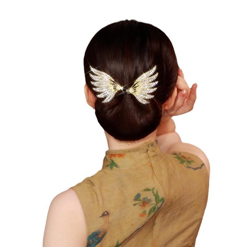 2024 Golden Double Wing Hair Twister: Elegant Hair Clip & Bun Maker for Effortless Styling