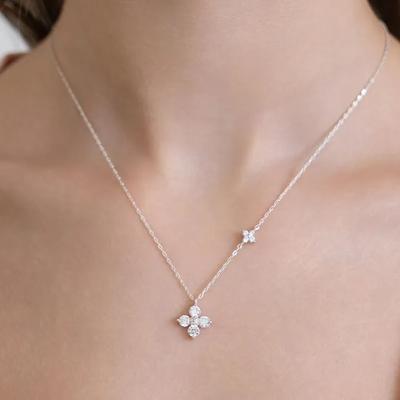(Silver 925) Grande Fleur Necklace NZ2526