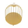 Elegant Birdcage Makeup Display Rack Iron Cosmetic Display Stand Bathroom Vanity Bedroom