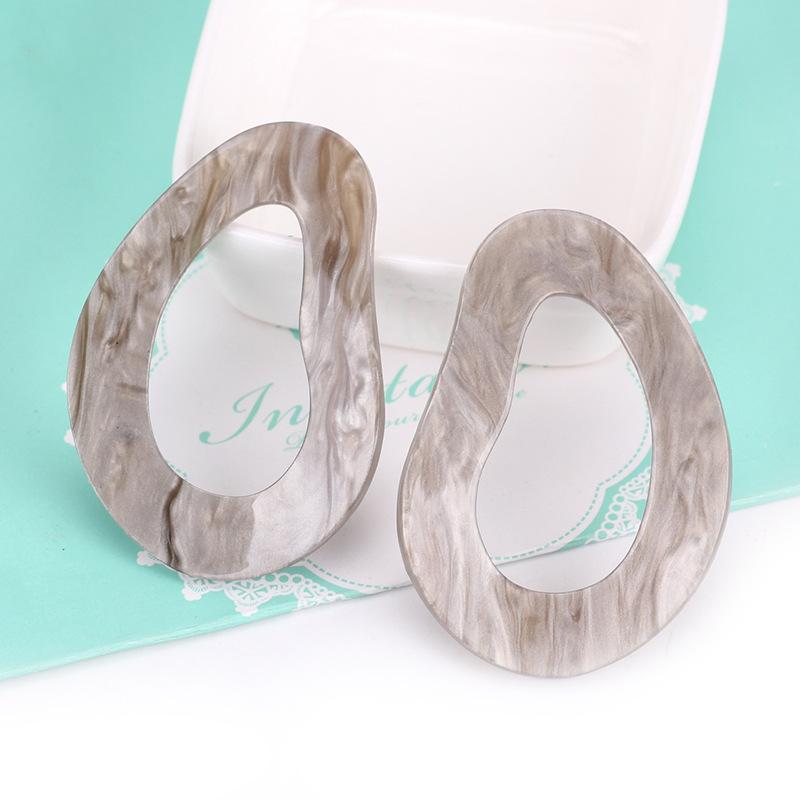 Suijue Schmuck Tag Acryl Trend Ohrringe Mode, Weibliche Acetat Geometrische Steckerohrringe