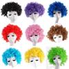 Synthetic Wigs Football Fans Wigs Funny Wig Halloween Cosplay Hairs  Costume Party