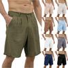Pantaloncini Casual da Uomo Con Comode Tasche Leggere a Bottone e Pantaloncini da Spiaggia Monocromatici