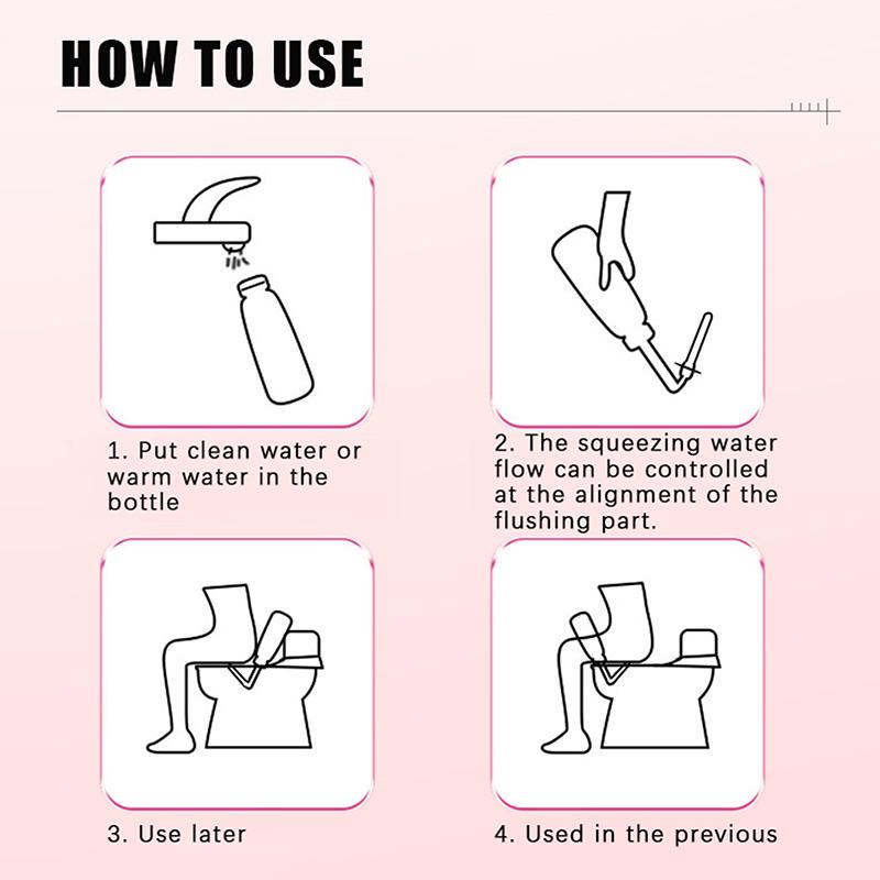 500Ml Vagina Ass Bidet Cleaner Hand Held Spray Bottle Intimate Hygiene Personal Cleaner Vaginal Anal Washing Health Care Women