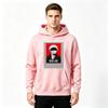Anime Gojo Printed Men Pullover Hoodie, Casual Long Sleeve Black Hooded Sweatshirt for Daily Wear